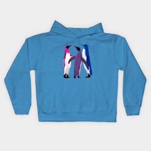 Bisexual Pride Penguins Kids Hoodie